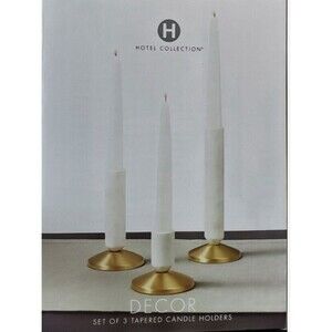 Hotel Collection Tapered Candle Holders, Set of 3